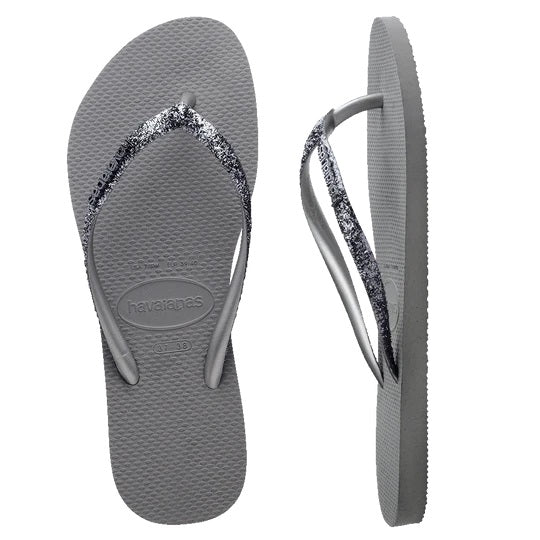 Slim Metal Logo Glitter II Thongs