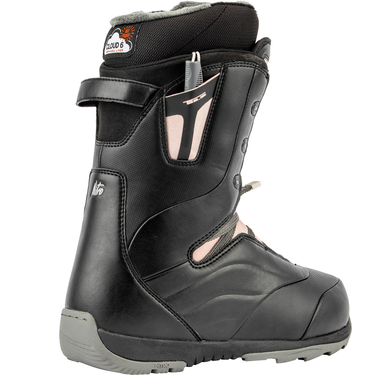 Nitro Crown TLS Snowboard Boot 2020 Black Rose
