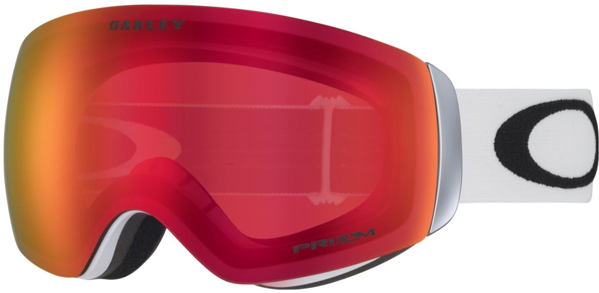 Oakley Flight Deck M Snow Goggles 2023 Matte White Prizm Torch Iridium Lens