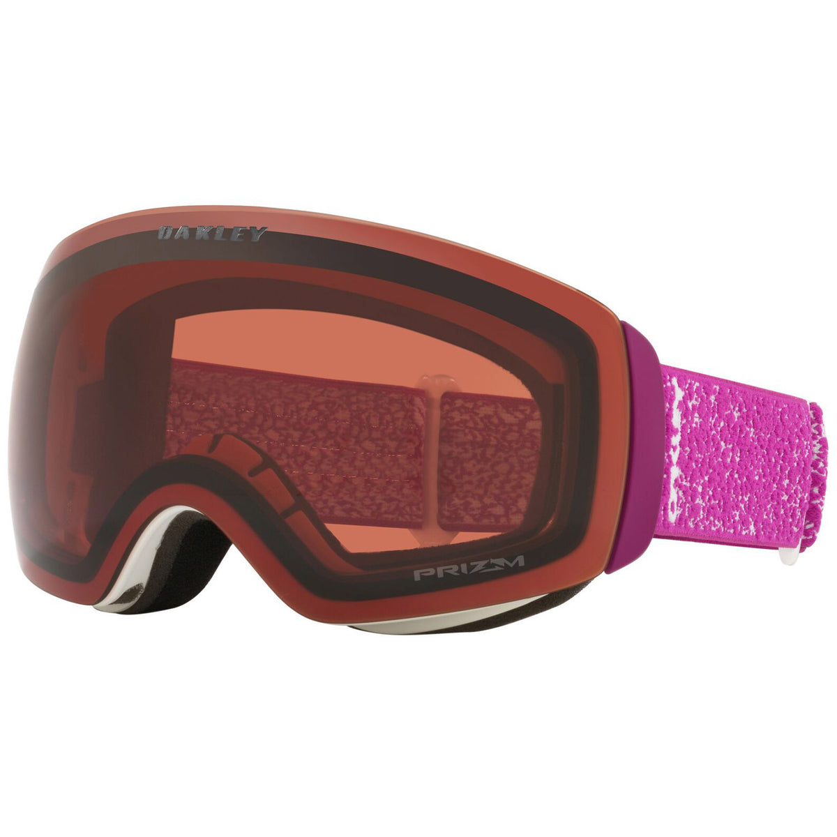 Oakley Flight Deck M Snow Goggles 2023 Purple Terrain Prizm Garnet Lens
