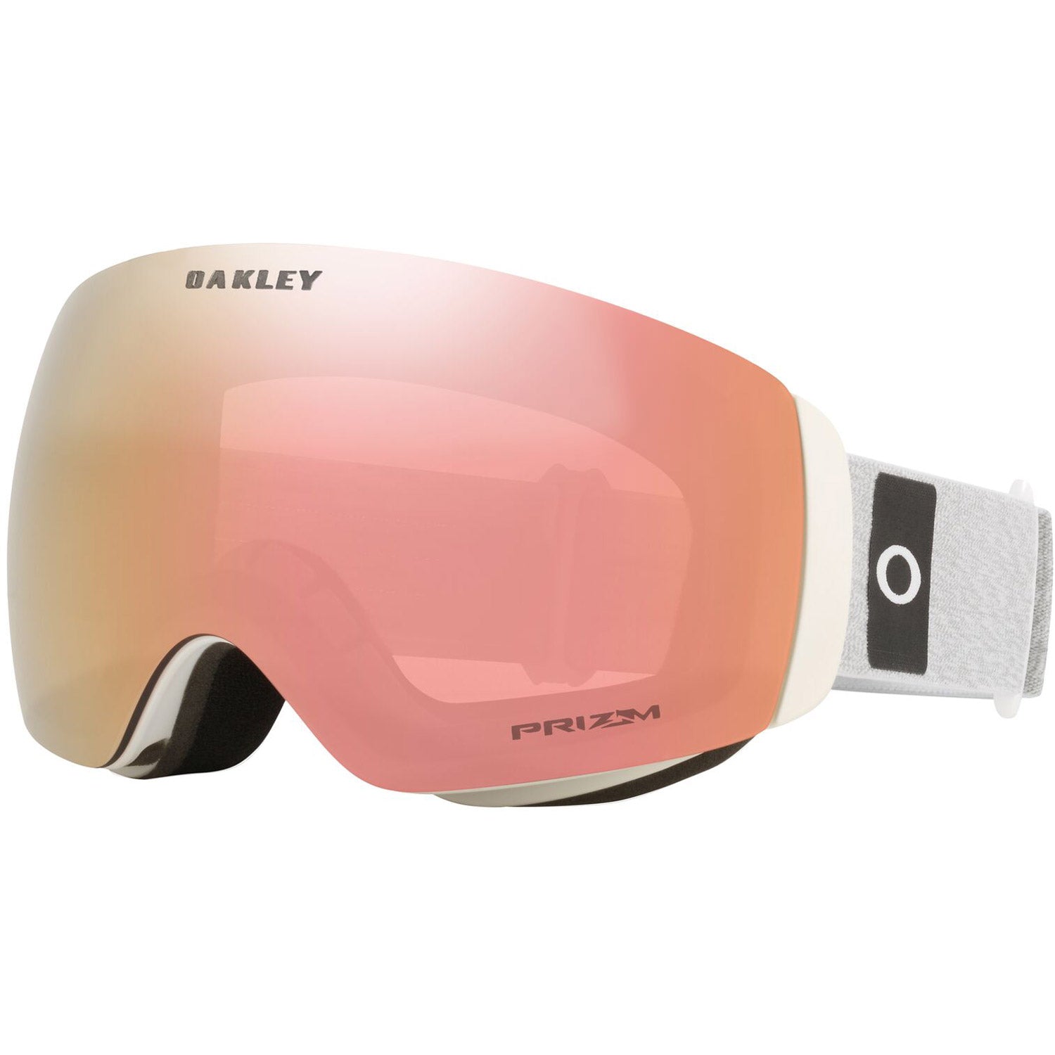 Oakley Flight Deck M Snow Goggles 2023 White Haze Prizm Rose Gold Iridium Lens
