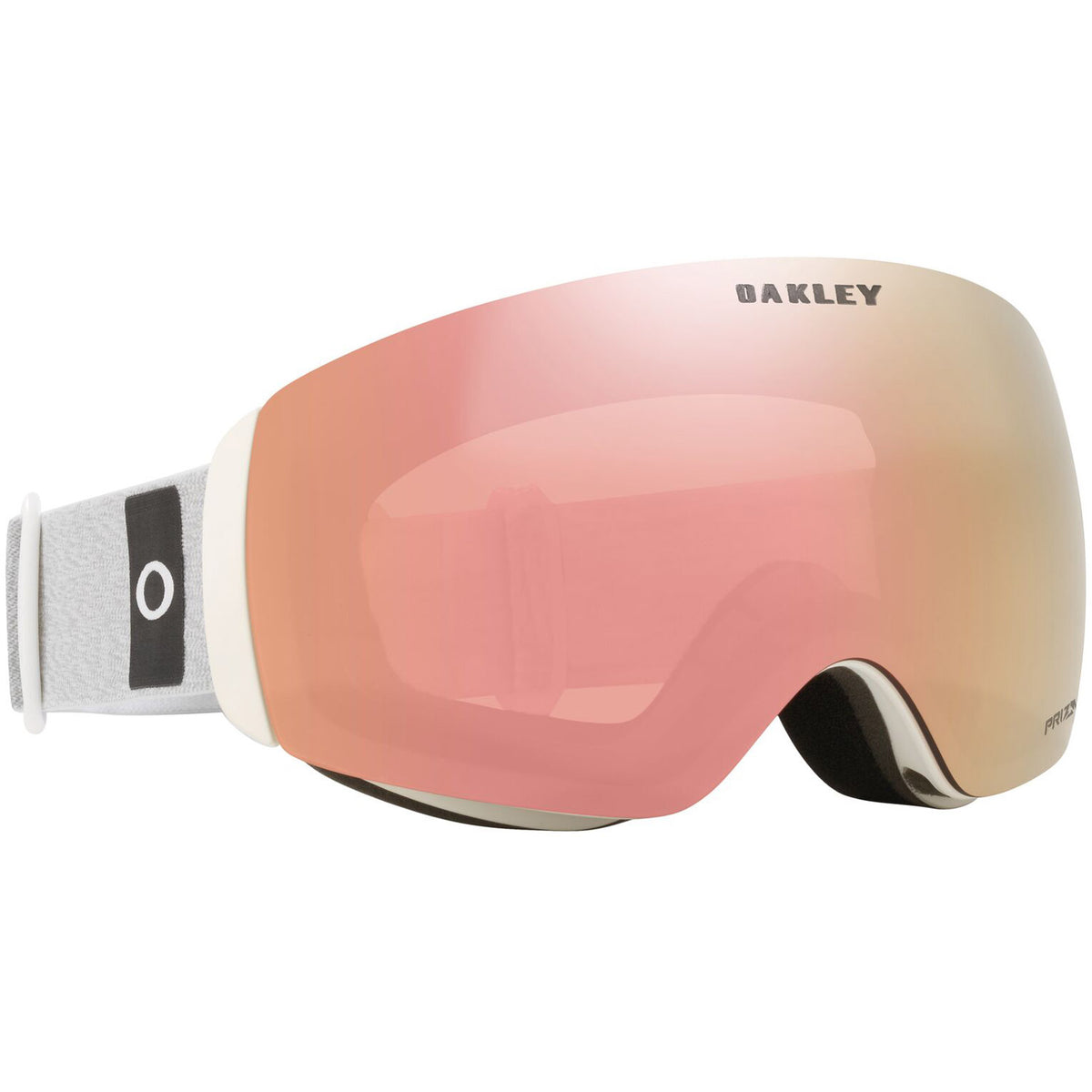 Oakley Flight Deck M Snow Goggles 2023 White Haze Prizm Rose Gold Iridium Lens