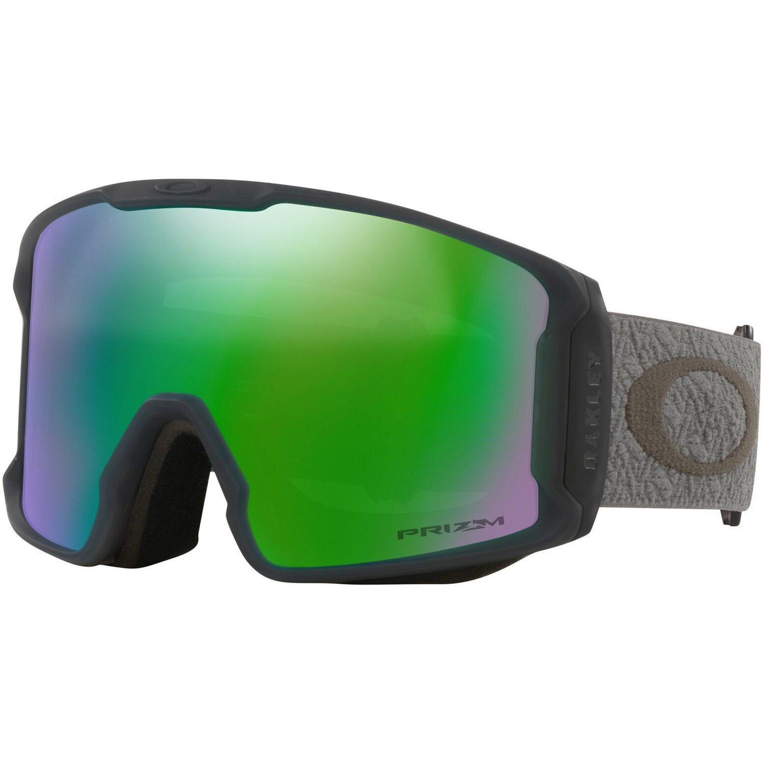 Oakley Line Miner L Snow Goggles 2023 Grey Aura Prizm Jade Iridium Lens