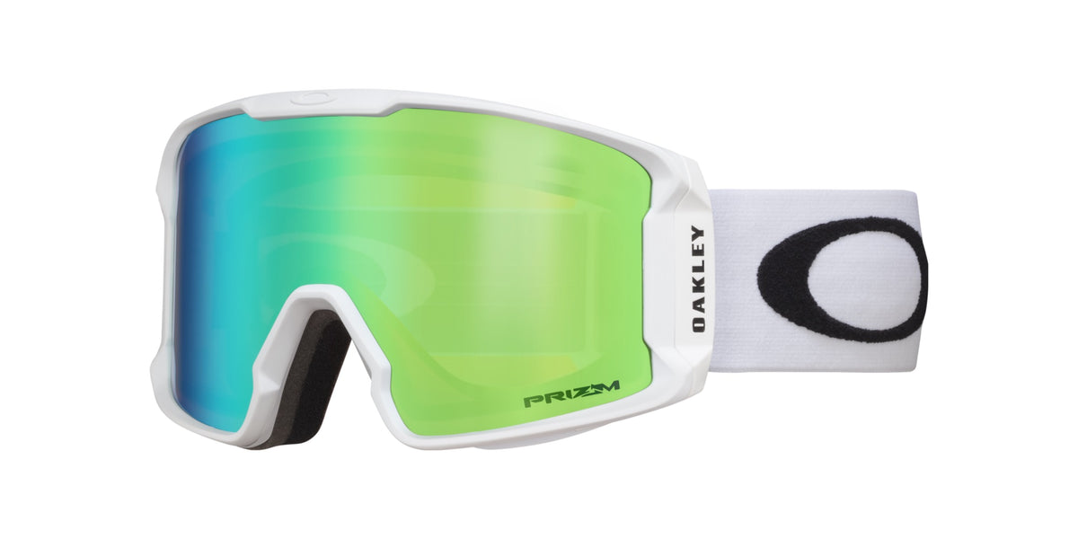 Oakley Line Miner L Snow Goggles 2023 Matte White Prizm Jade Iridium Lens