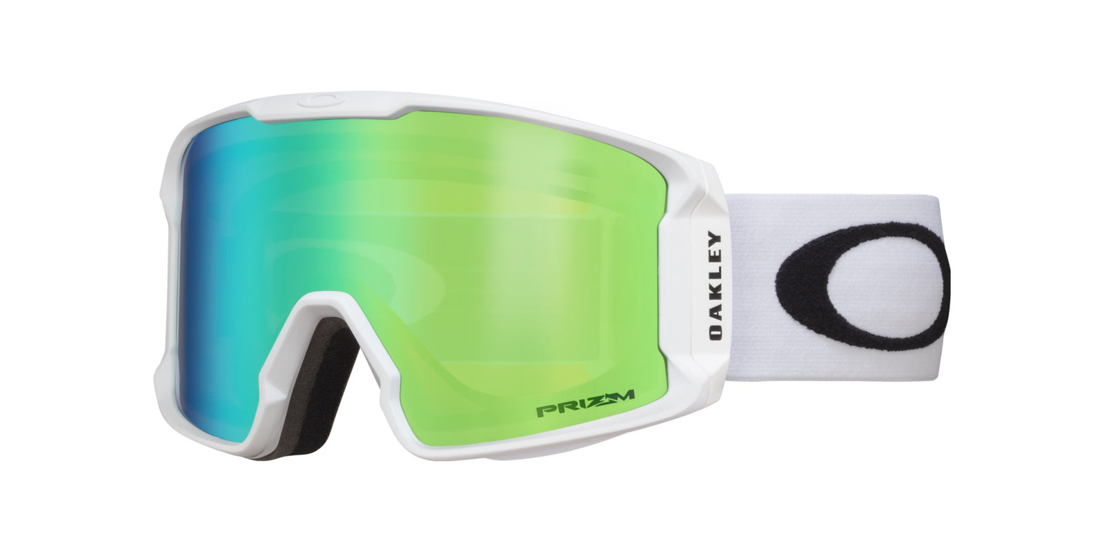 Oakley Line Miner L Snow Goggles 2023 Matte White Prizm Jade Iridium Lens