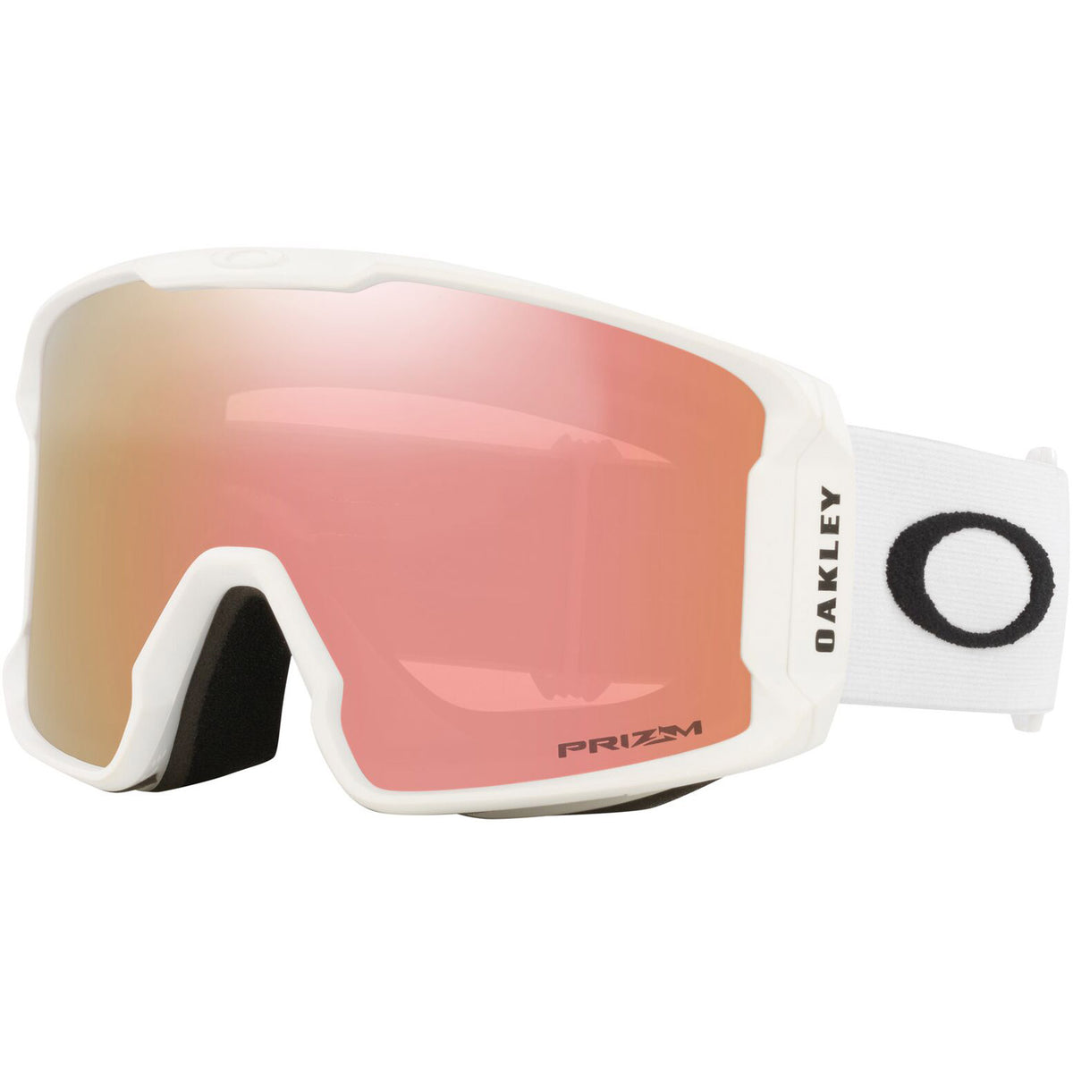 Oakley Line Miner L Snow Goggles 2023 Matte White Prizm Rose Gold Iridium Lens