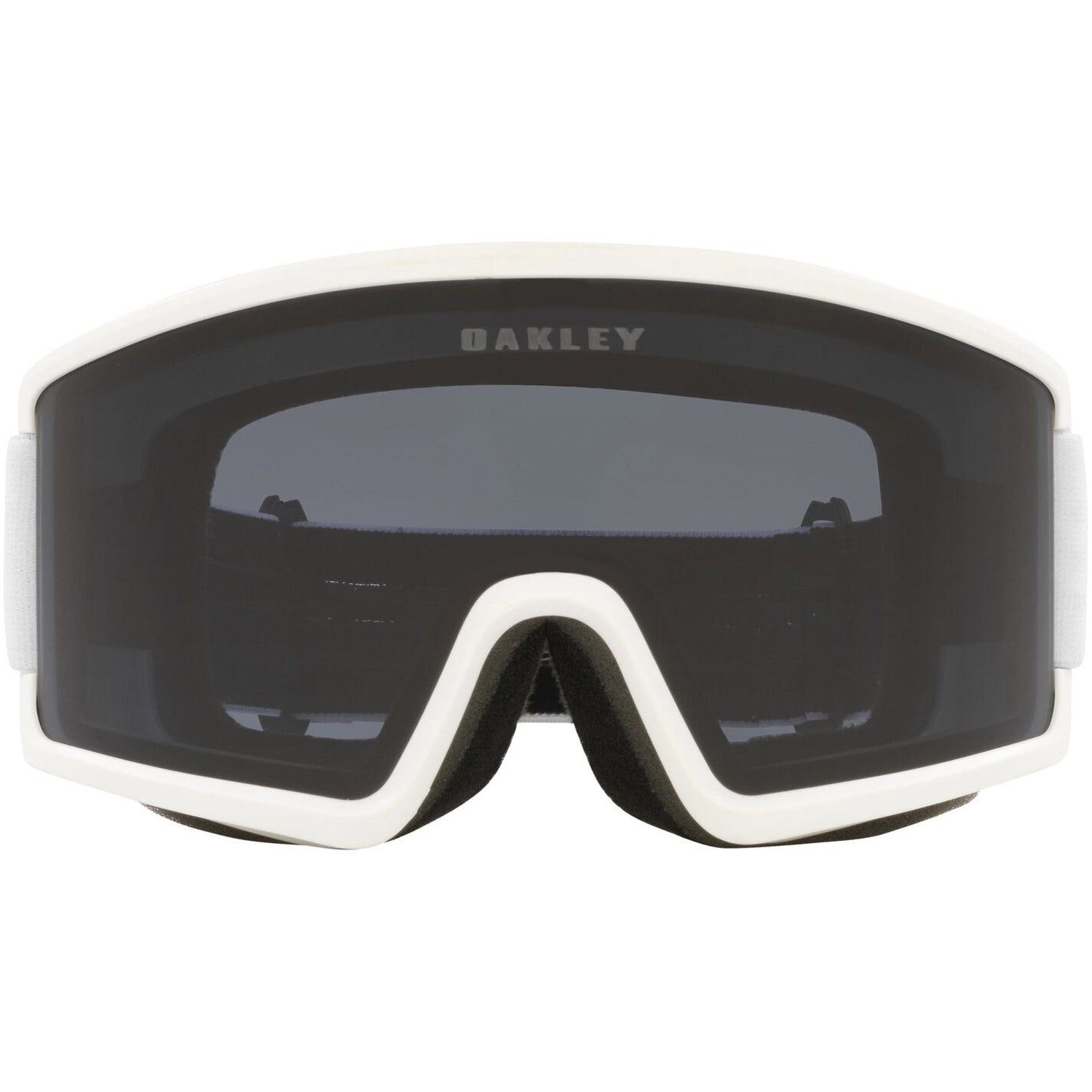 Oakley Target Line L Snow Goggles 2023 Matte White Dark Grey Lens