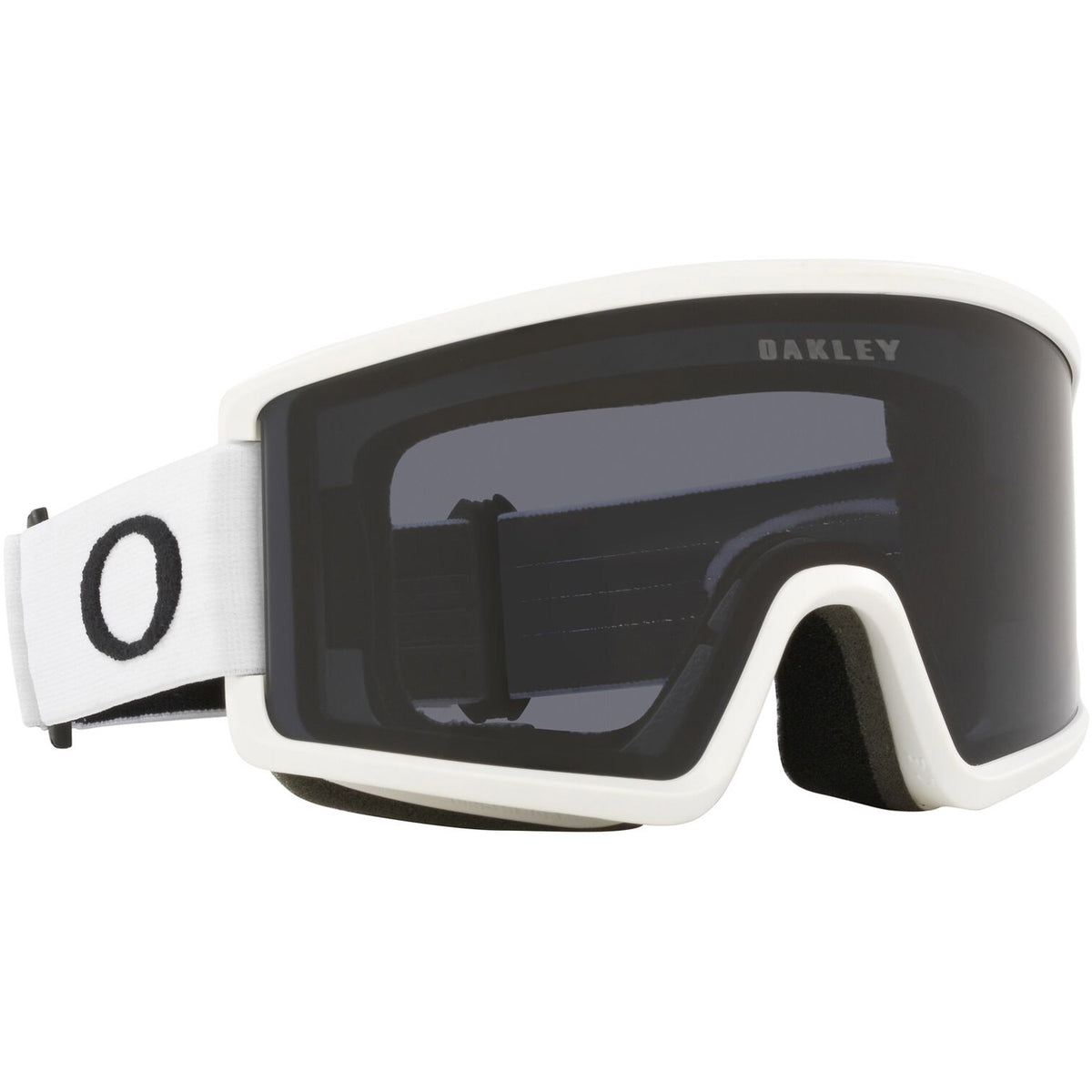 Oakley Target Line L Snow Goggles 2023 Matte White Dark Grey Lens