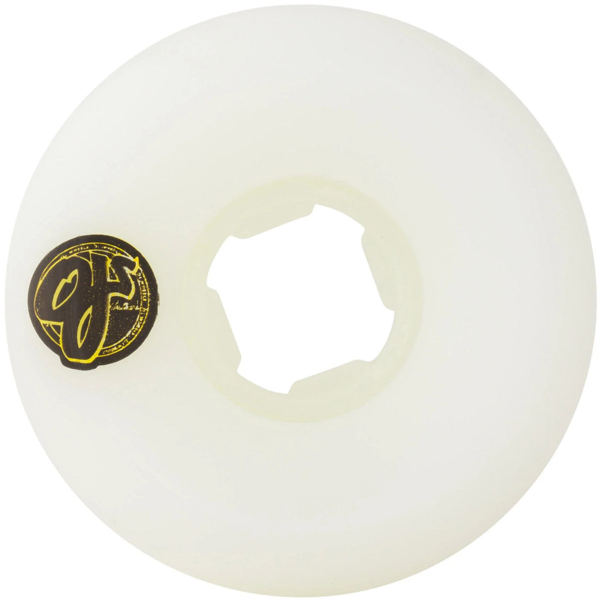 53mm Team Line Original White Purple/Yellow Hardline 99a Skateboard Wheels