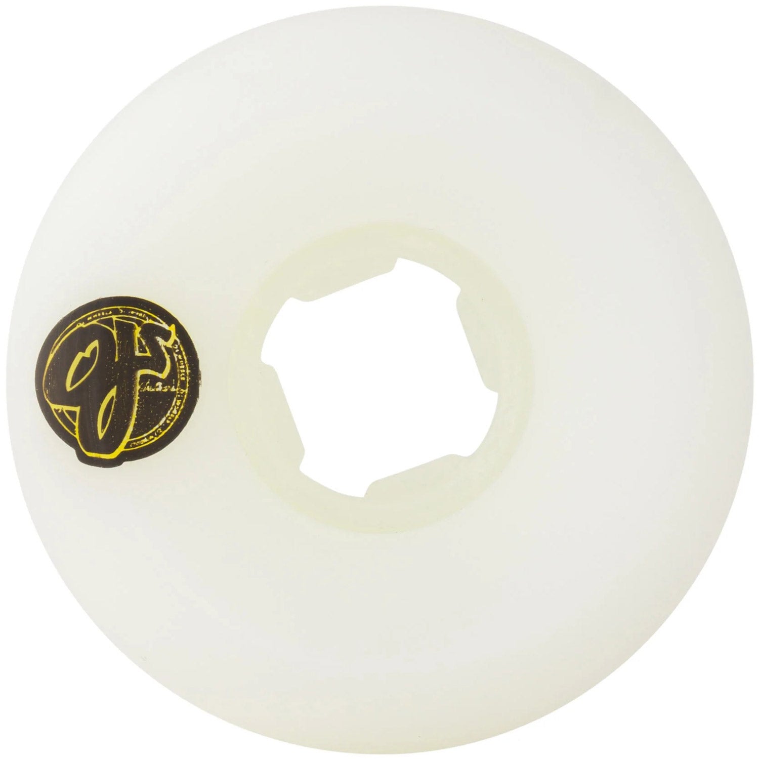 53mm Team Line Original White Purple/Yellow Hardline 99a Skateboard Wheels