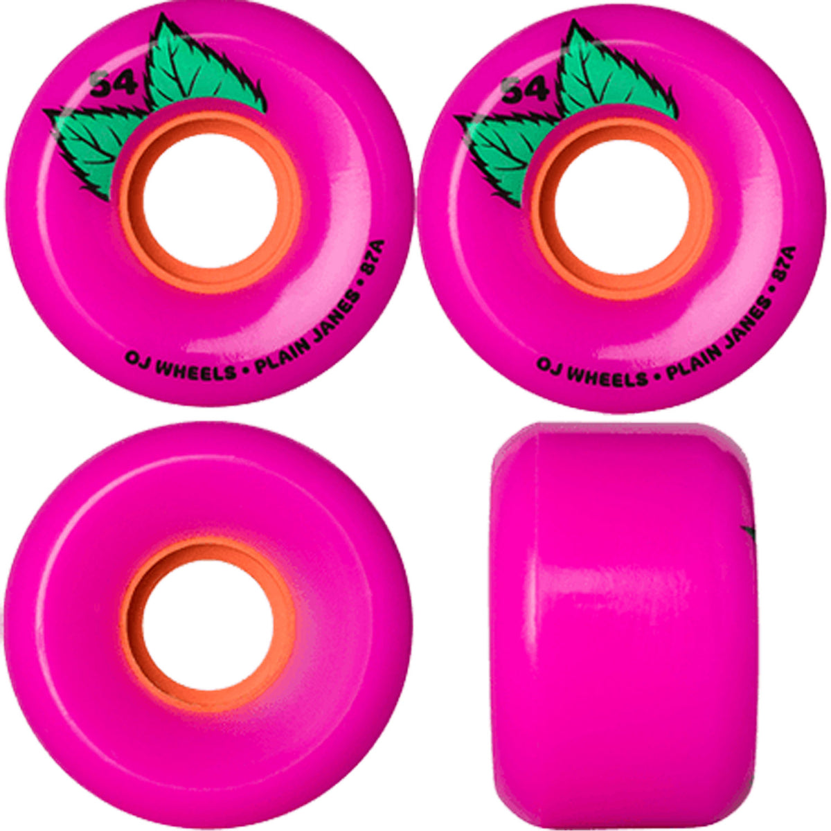 Plain Jane Keyframe Pink 87A Skateboard Wheels