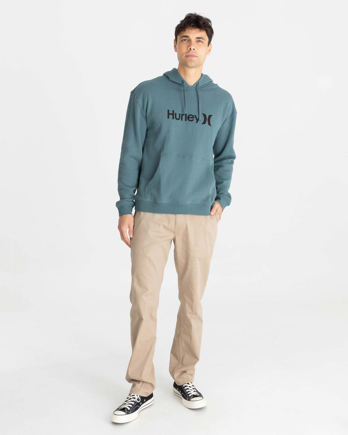 One And Only Solid Pullover Hurley Mens Hoodie