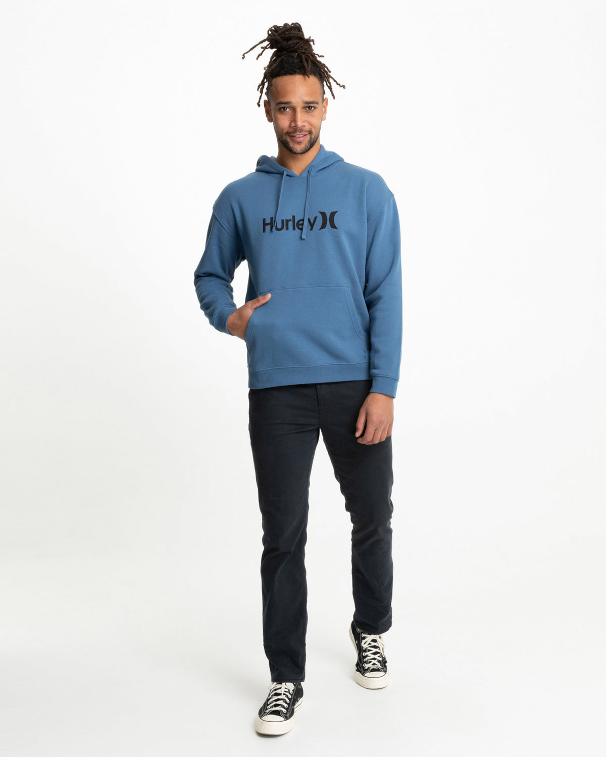 One And Only Solid Pullover Hurley Mens Hoodie