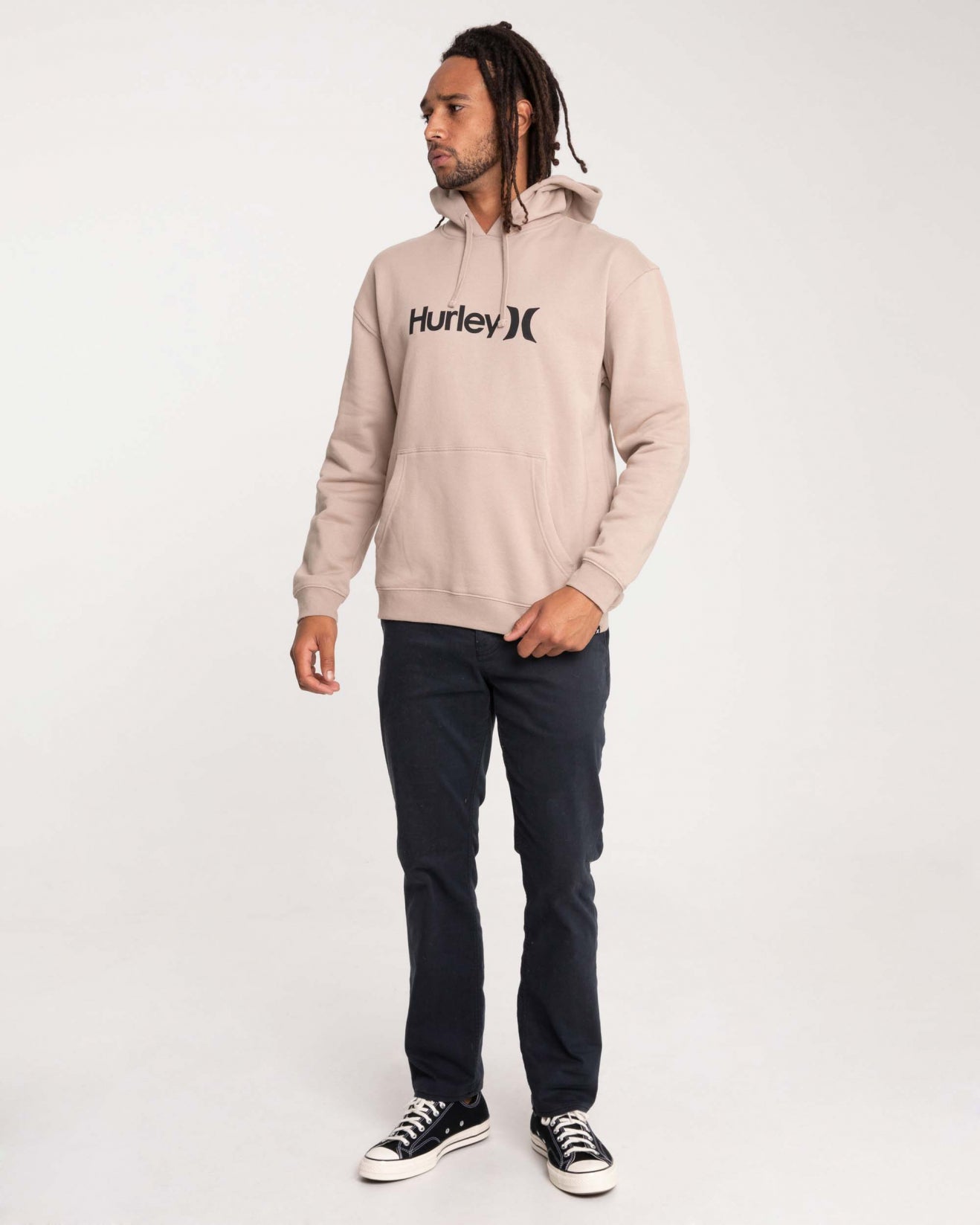 One And Only Solid Pullover Hurley Mens Hoodie