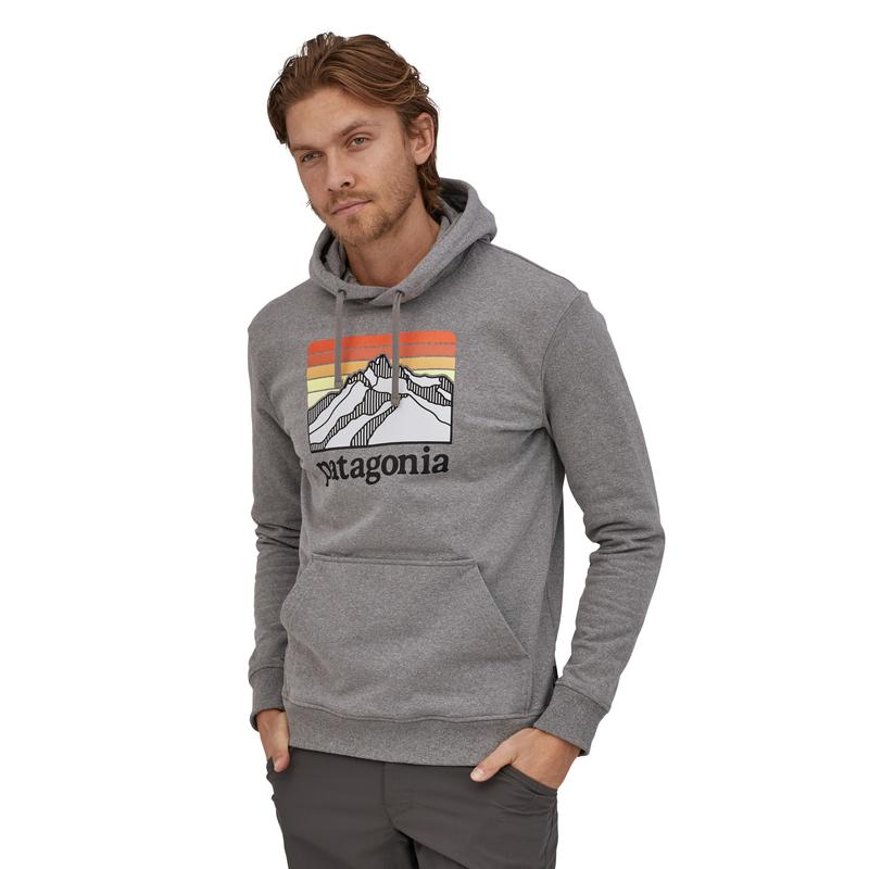 Patagonia Men's Line Logo Ridge Uprisal Hoody - Crater Blue Gravel heather