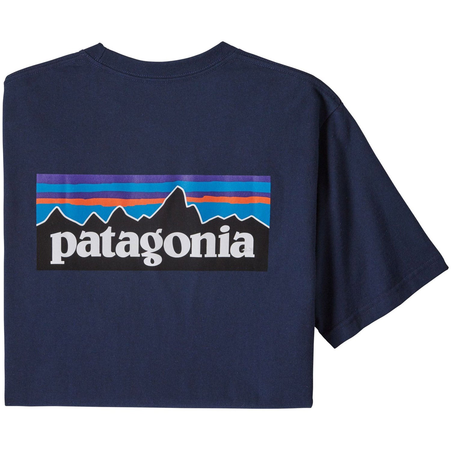 Patagonia Mens P-6 Logo Responsibili-Tee Classic Navy