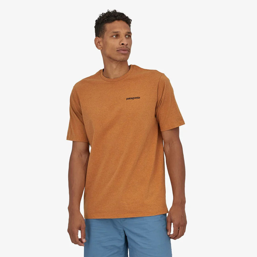 Patagonia Mens P-6 Logo Responsibili-Tee Cloudberry Orange
