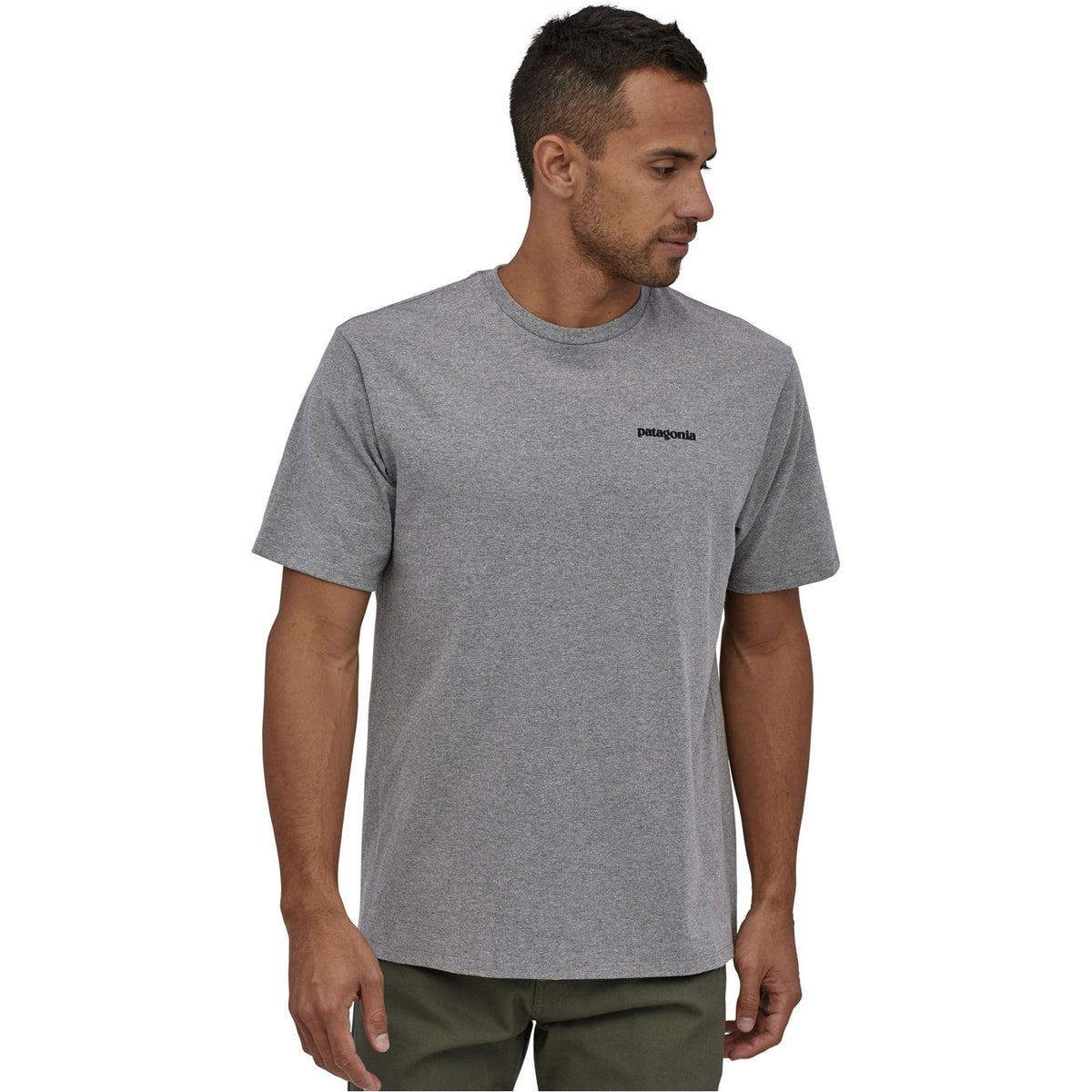 Patagonia Mens P-6 Logo Responsibili-Tee Gravel