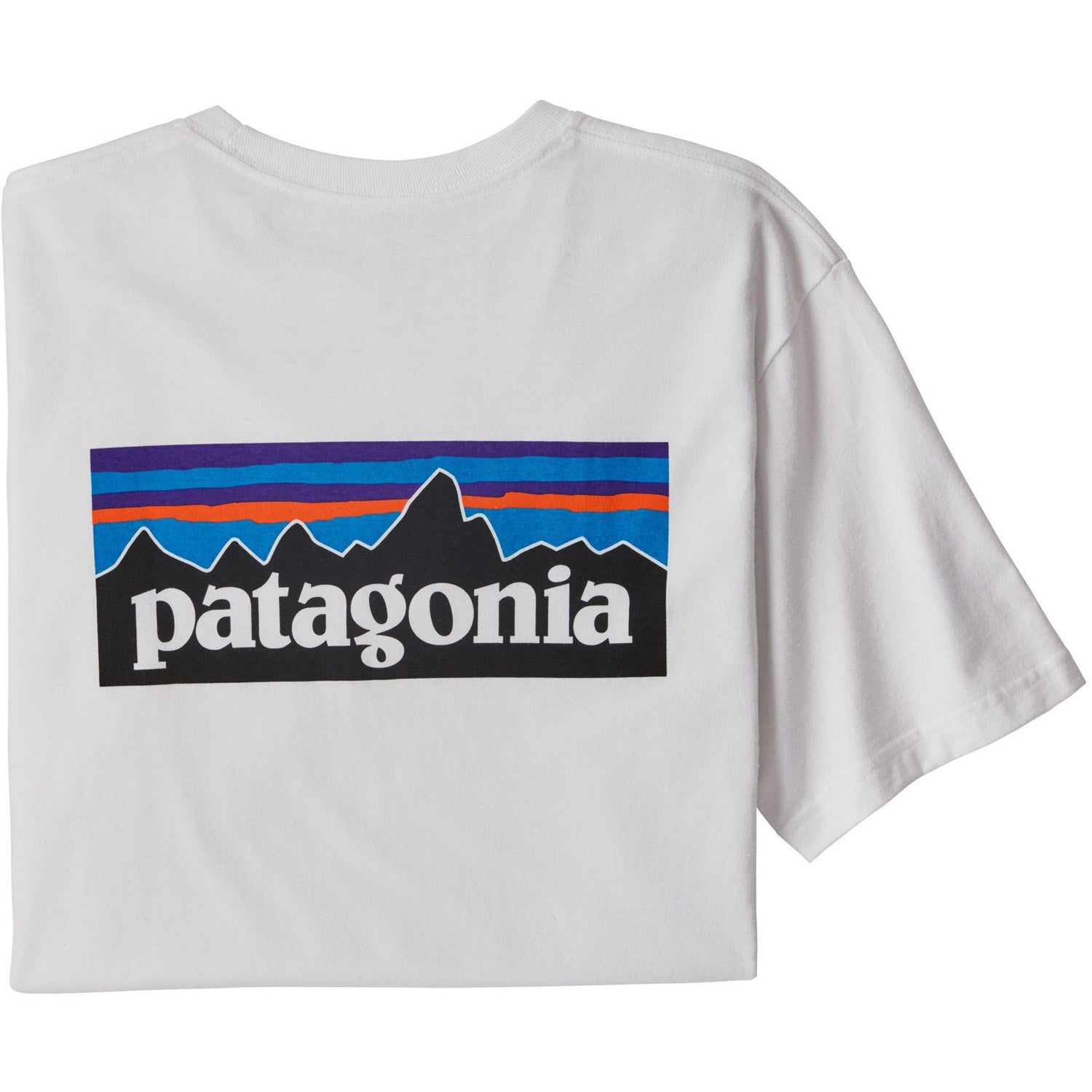 Patagonia Mens P-6 Logo Responsibili-Tee White