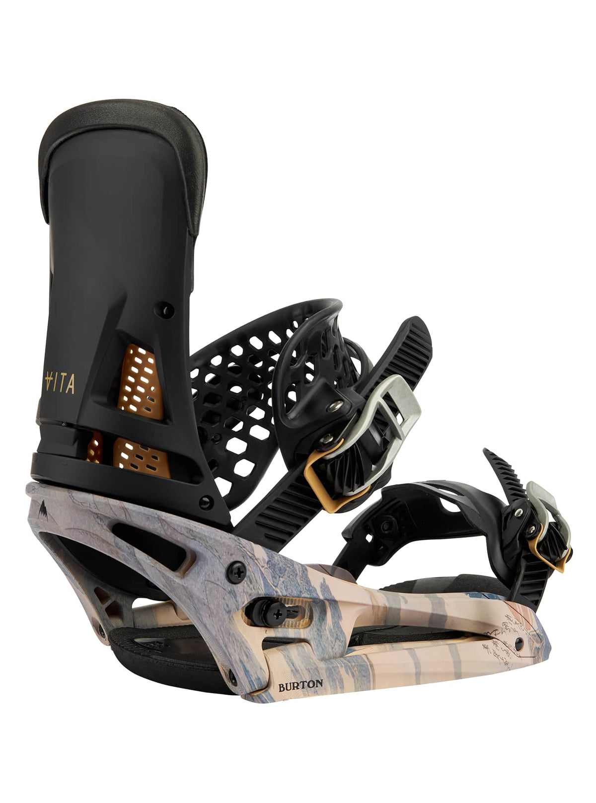 Burton Malavita EST Snowboard Binding 2022 Dark gray / print