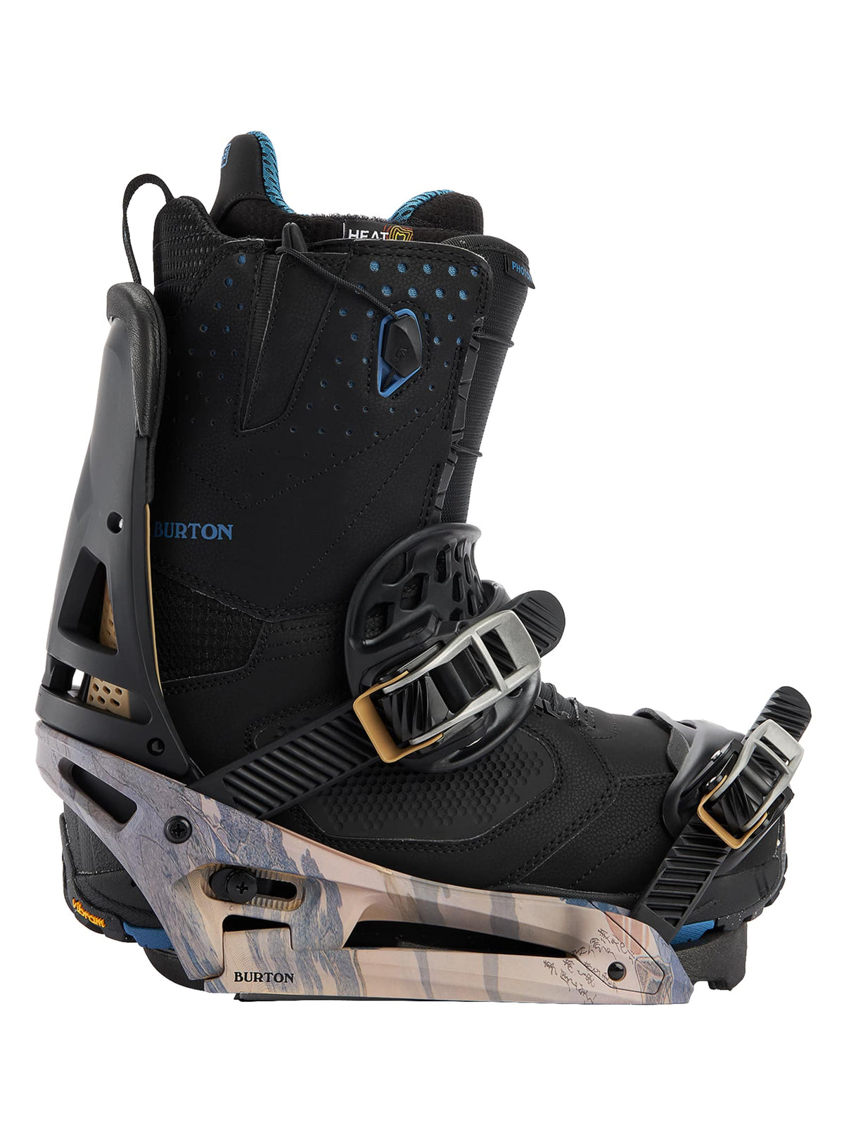 Burton Malavita EST Snowboard Binding 2022 Dark gray / print