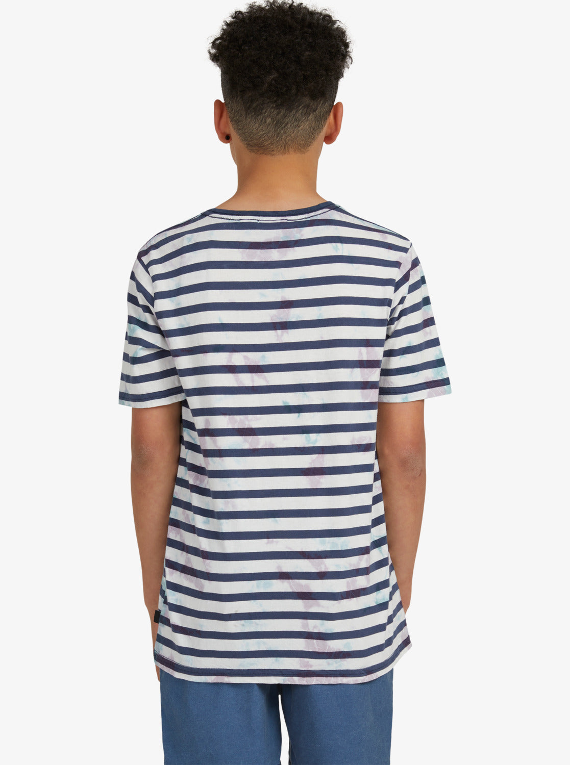 Quiksilver Boys 8-16 Frequency Stripe T-Shirt Insignia blue