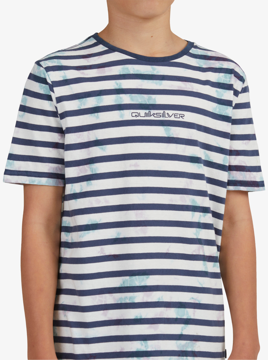 Quiksilver Boys 8-16 Frequency Stripe T-Shirt Insignia blue