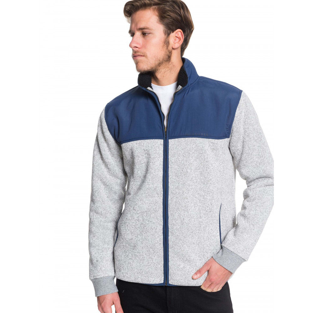 Quiksilver Keller Mix Full Zip Jumper Moonlit Ocean