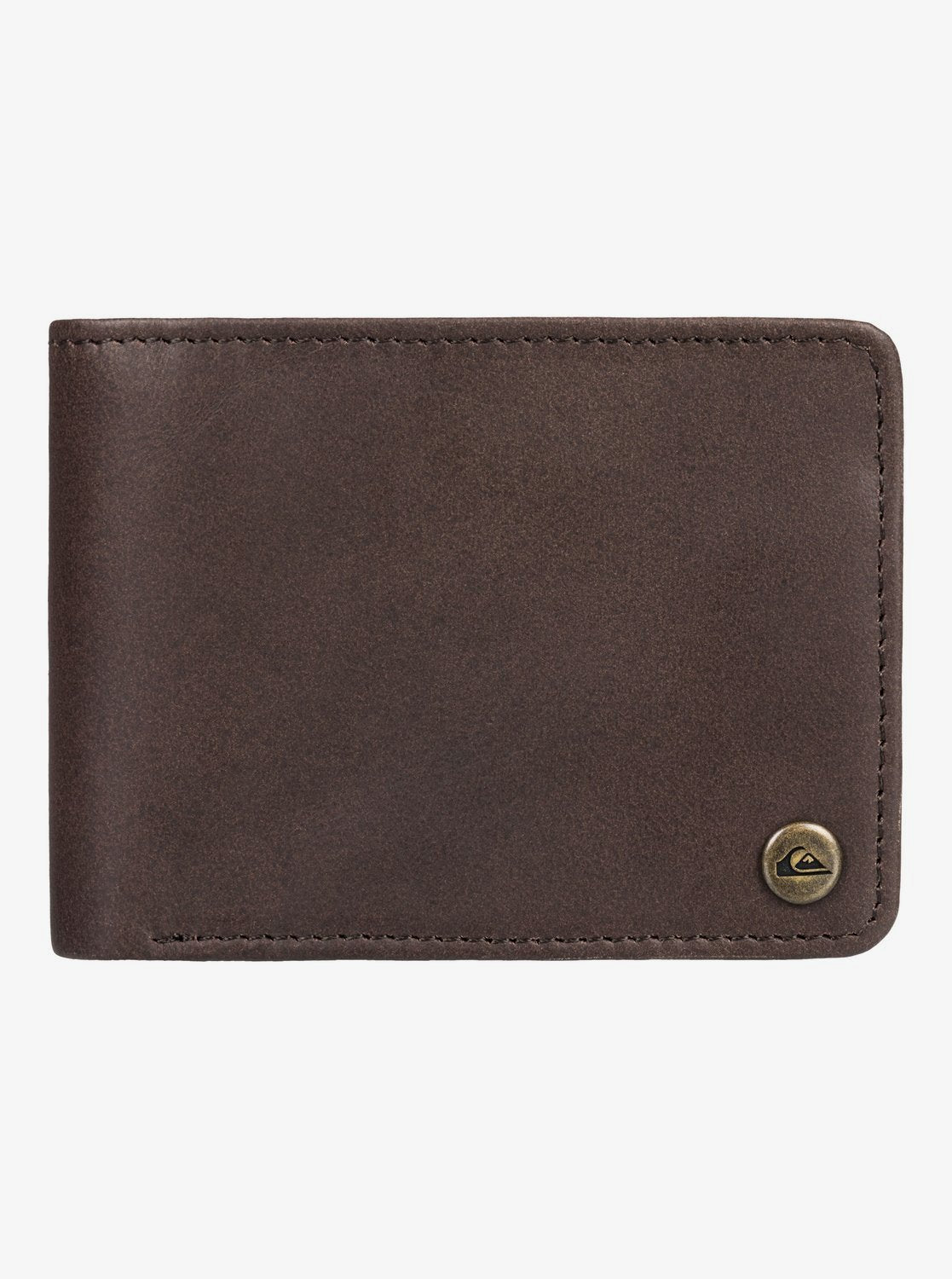 Quiksilver Mac Tri-Fold Leather Wallet Natural