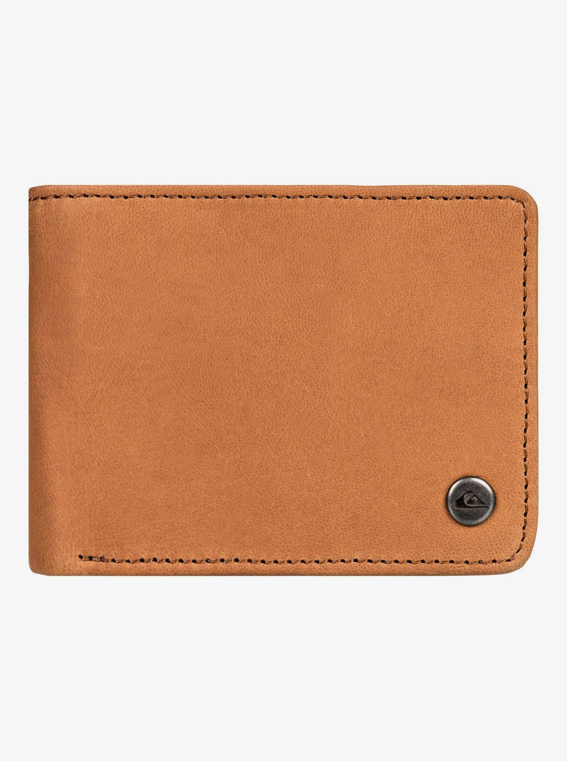 Quiksilver Mac Tri-Fold Leather Wallet Natural