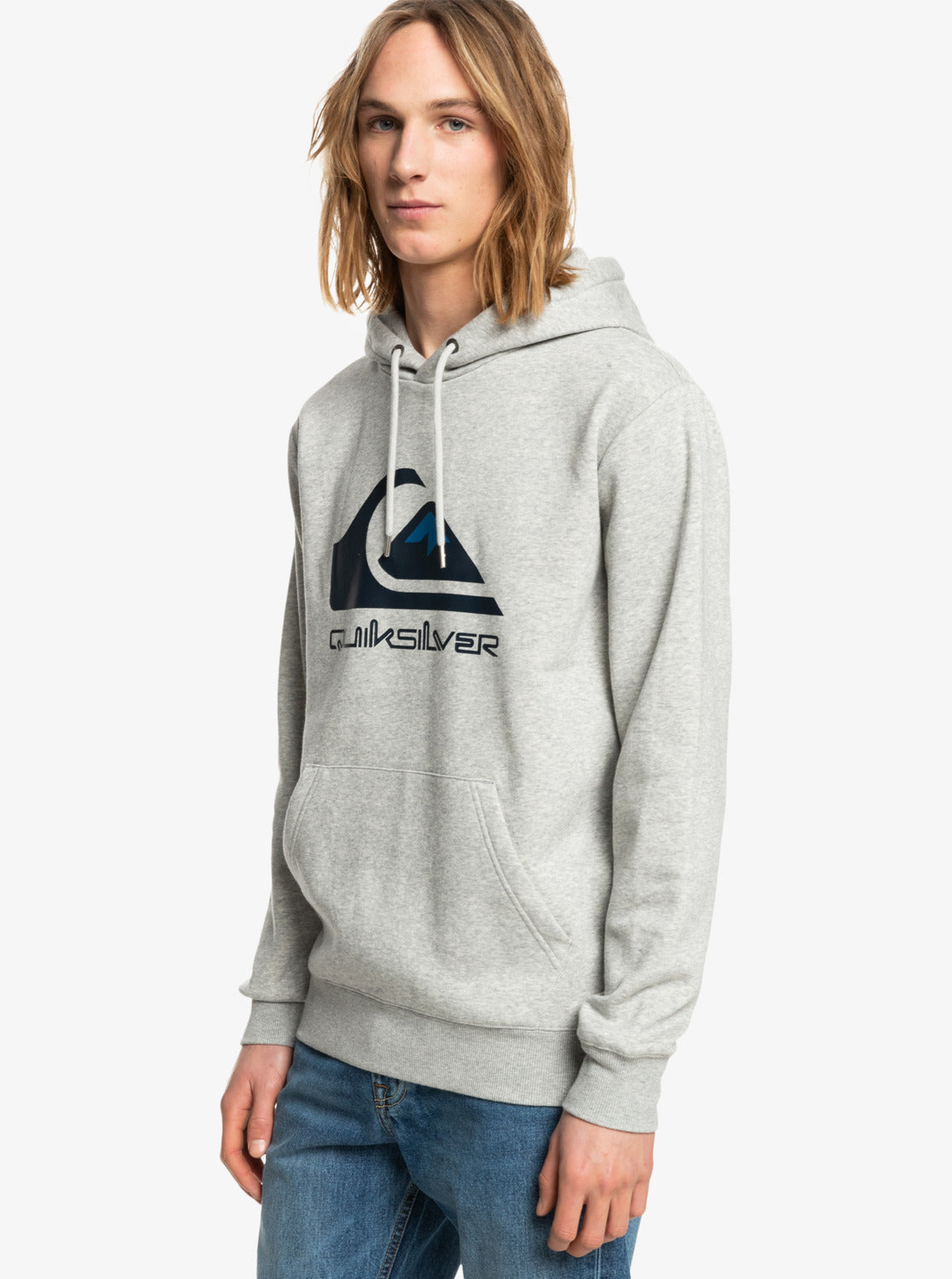 Quiksilver Mens Big Logo Fleece Athletic Heather