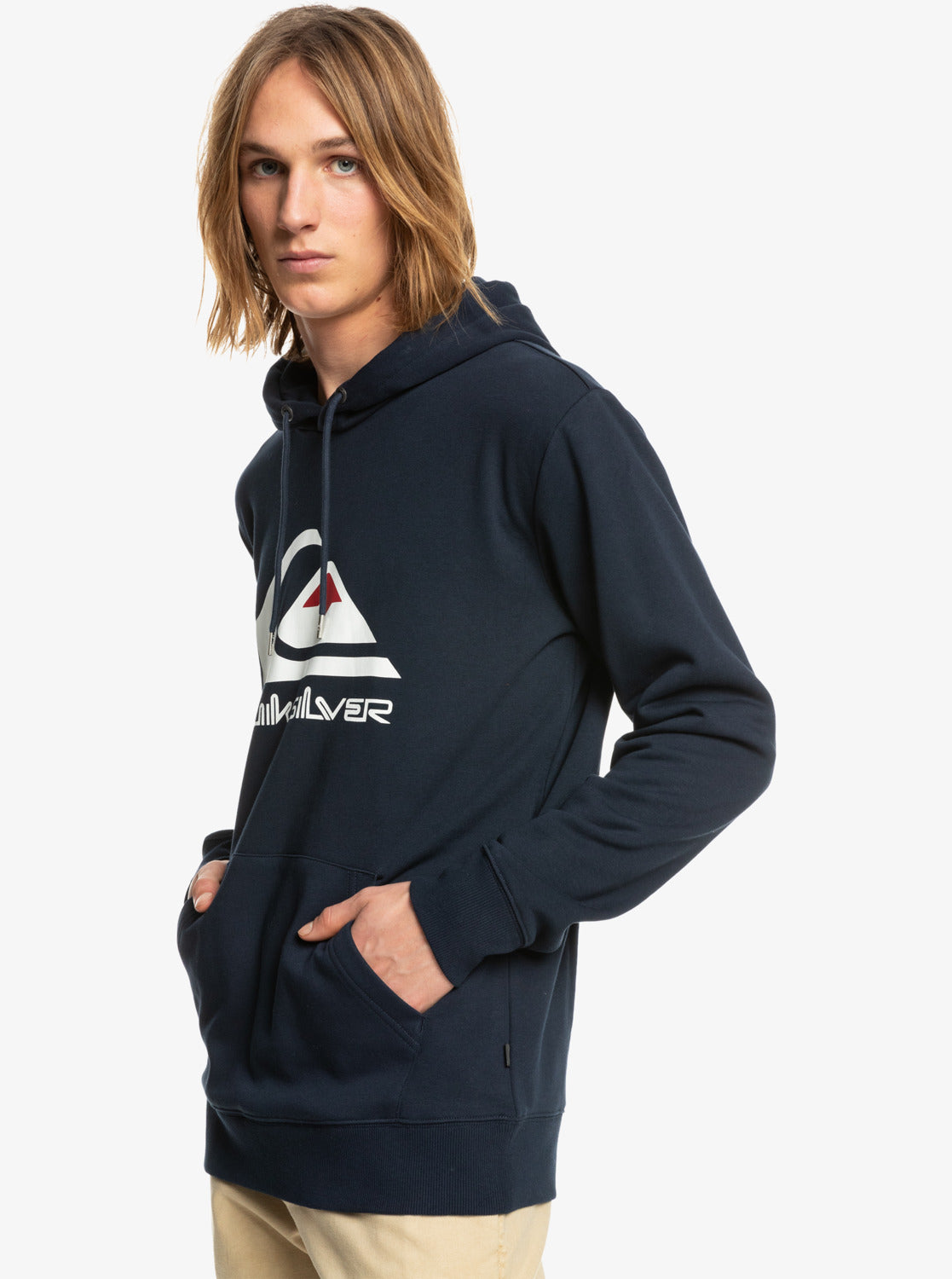 Quiksilver Mens Big Logo Fleece Navy Blazer