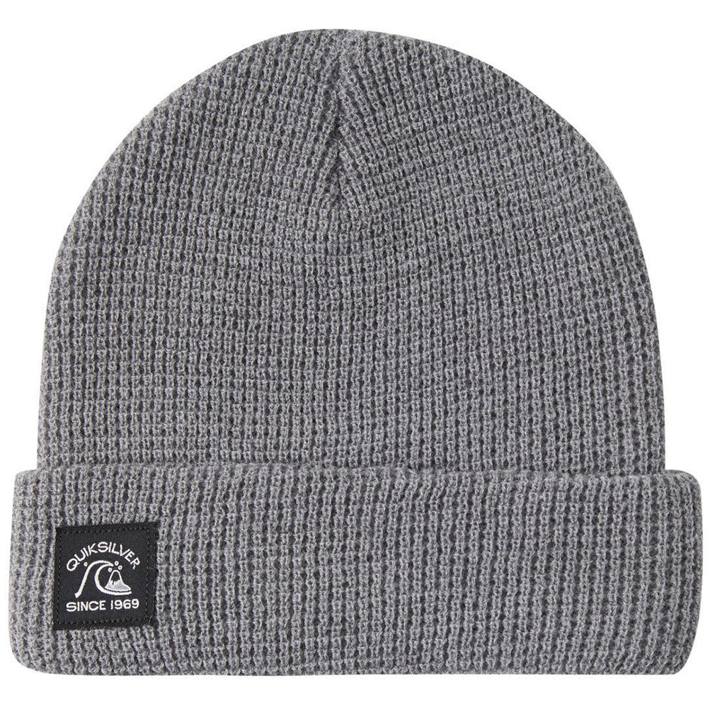 Quiksilver Mens Localize Cuff Beanie Heather Grey