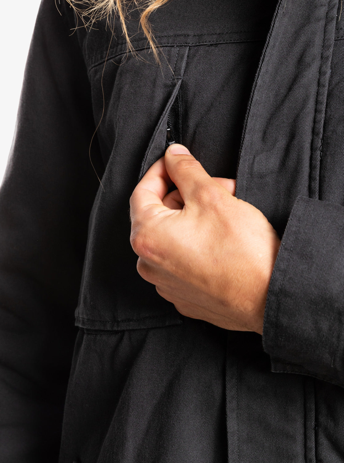 Quiksilver Mens Magesty Crush Hooded Jacket Tarmac