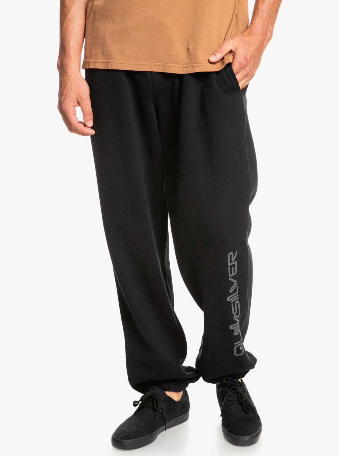 Quiksilver Mens Trackpant Screen Tracksuit Bottoms Black