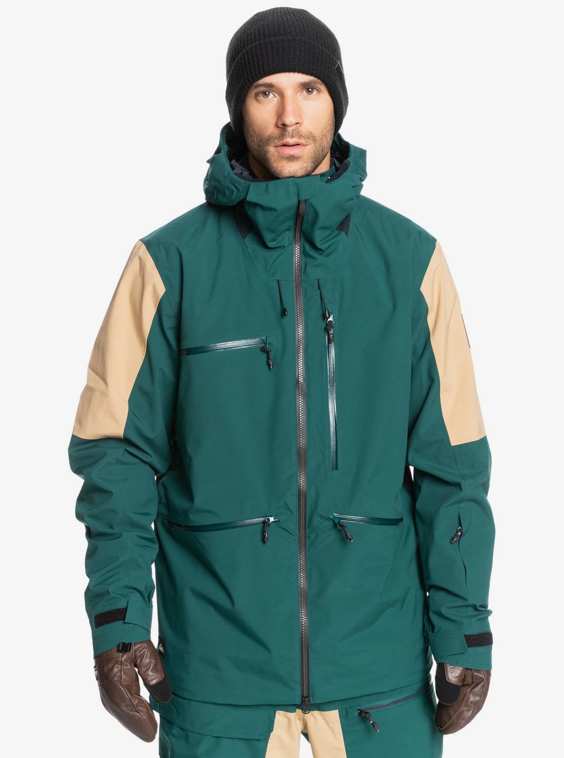 Quiksilver Mens Travis Rice Stretch Snow Jacket June bug
