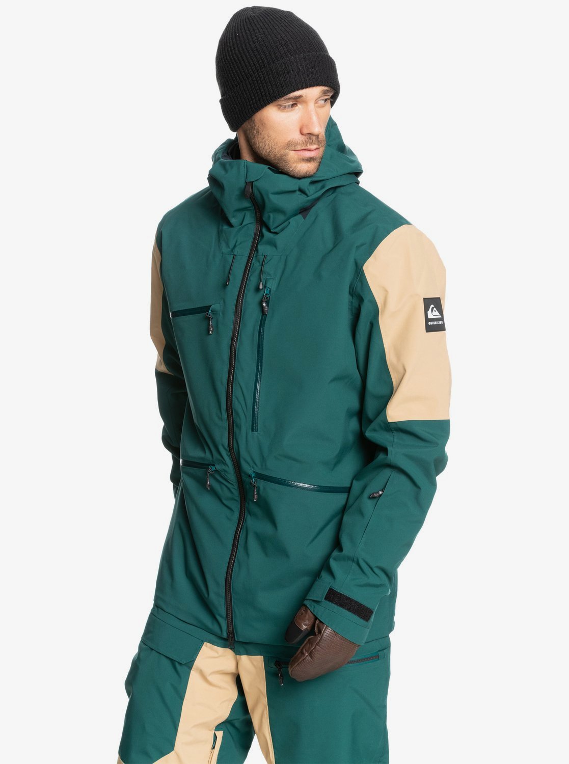 Quiksilver Mens Travis Rice Stretch Snow Jacket June bug