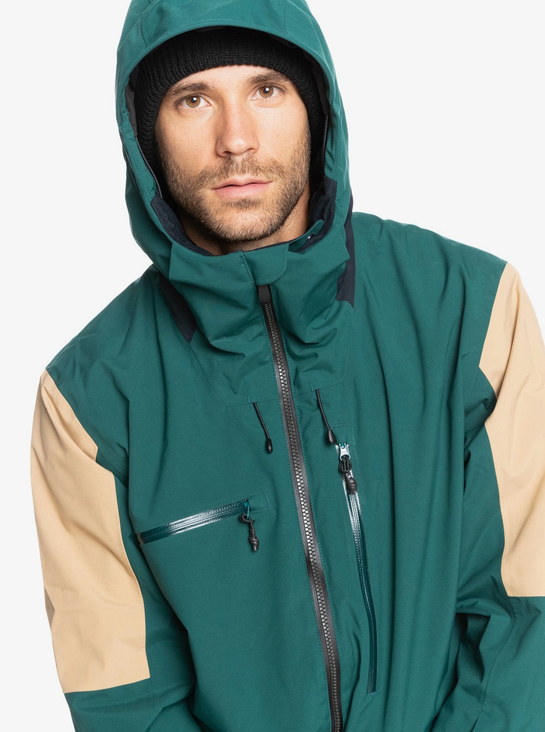 Quiksilver Mens Travis Rice Stretch Snow Jacket June bug