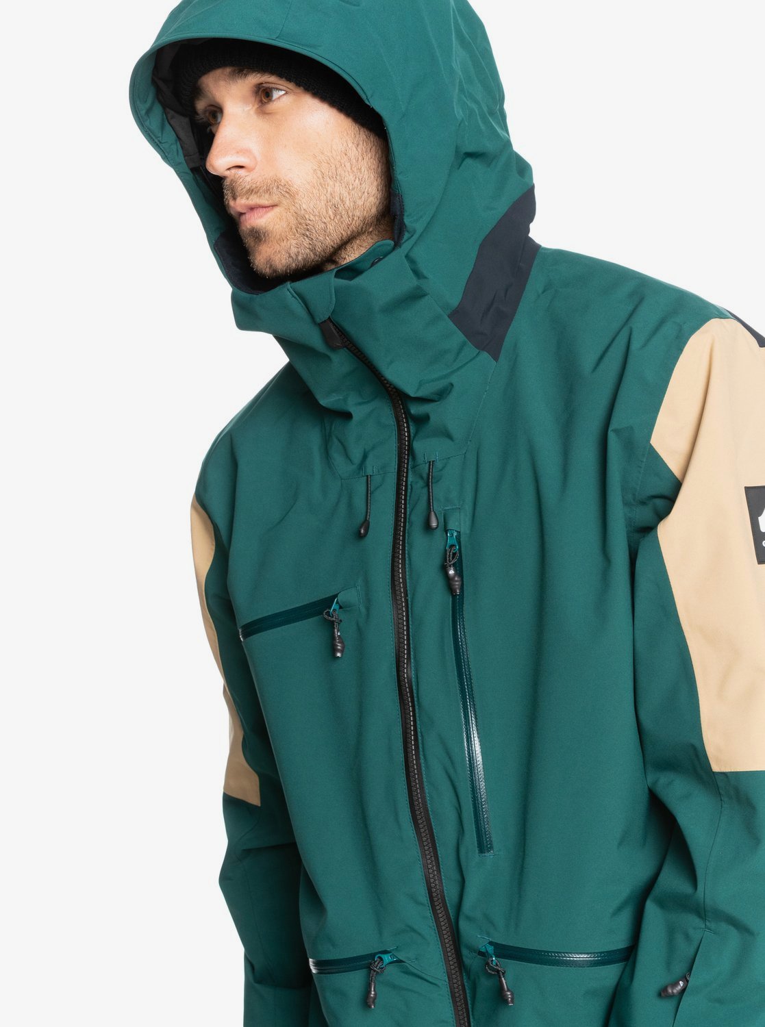 Quiksilver Mens Travis Rice Stretch Snow Jacket June bug