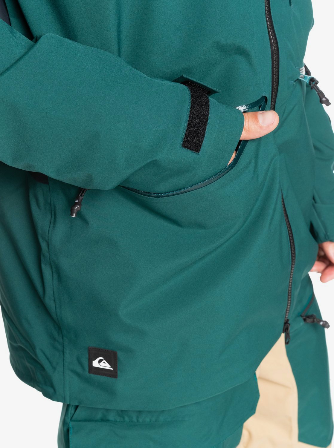 Quiksilver Mens Travis Rice Stretch Snow Jacket June bug