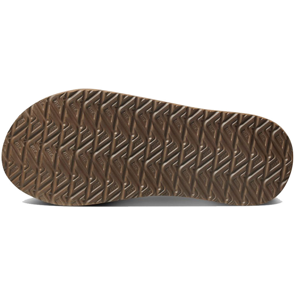 Reef Cushion Bounce Leather Thongs Black Brown