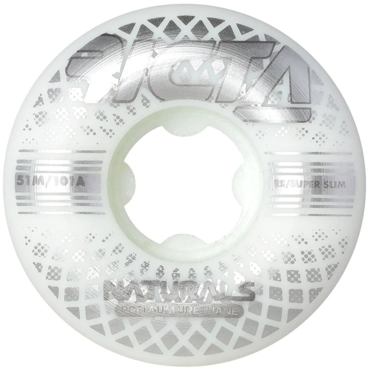 51mm Reflective Naturals Slim 101a Skateboard Wheels