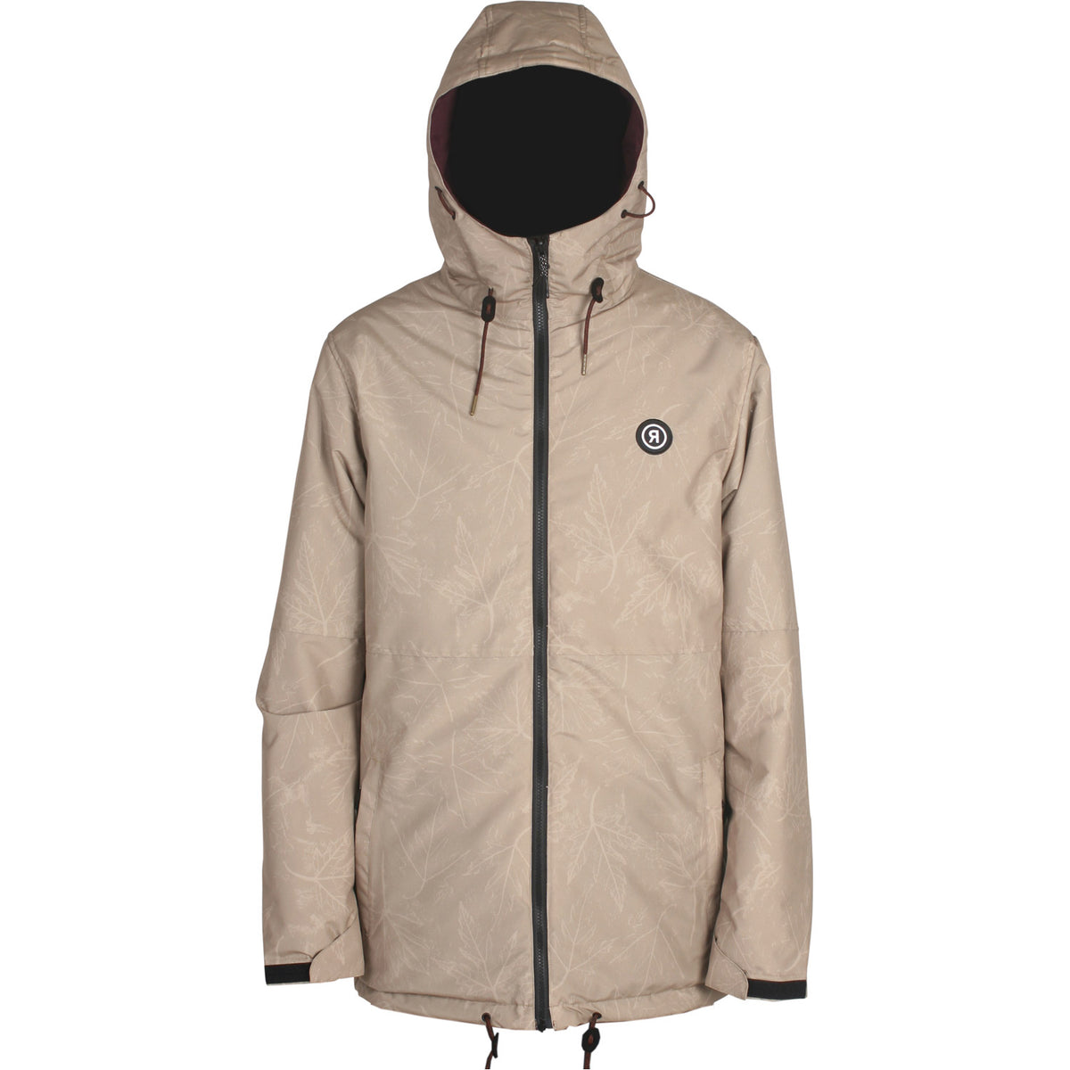 Ride Hawthorne Reversible Snowboard Jacket Wine / Khaki Maple Etch