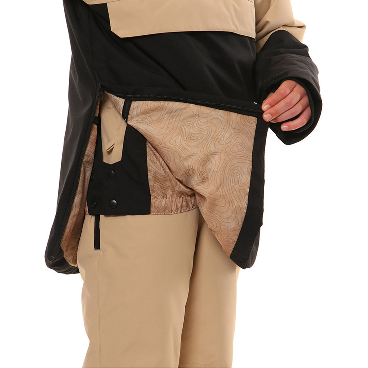 XTM Riley Youth Anorak Snow Jacket Oatmeal