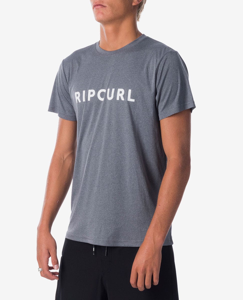 Rip Curl Blade Surflite Short Sleeve Rash Guard Black marle