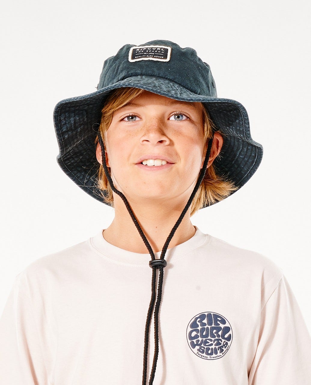 Rip Curl Crusher Wide Brim Hat Boys (8-16 years) BLACK