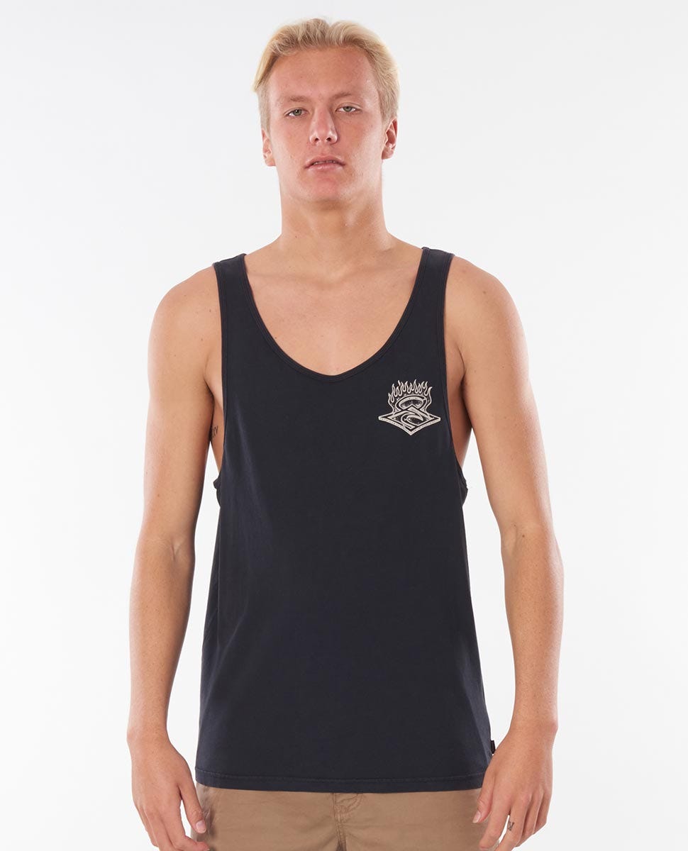Rip Curl Endless Runners Tank WASHED BLACK