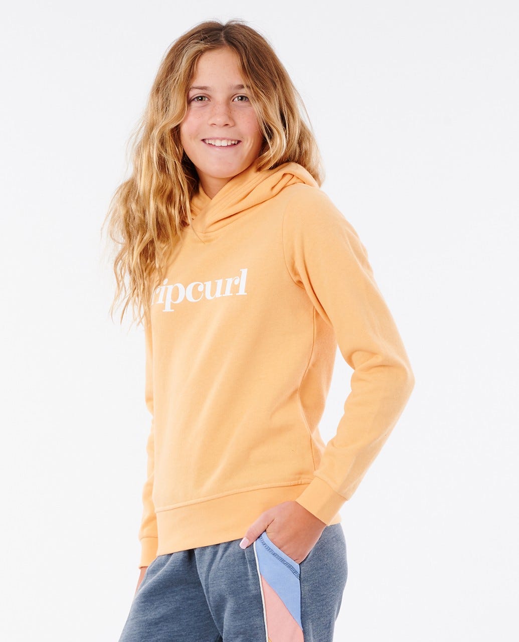 Rip Curl Golden State Hood - Girls (8 - 16 years) Orange