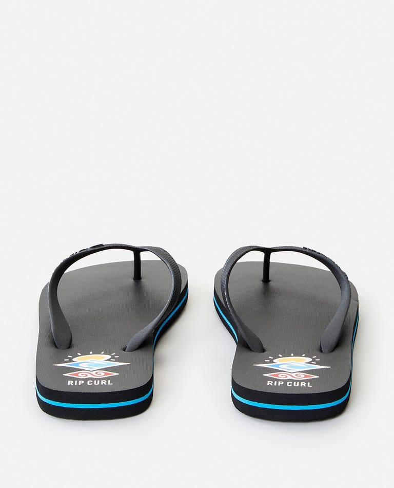 Rip Curl Icons Thongs Black Black Blue