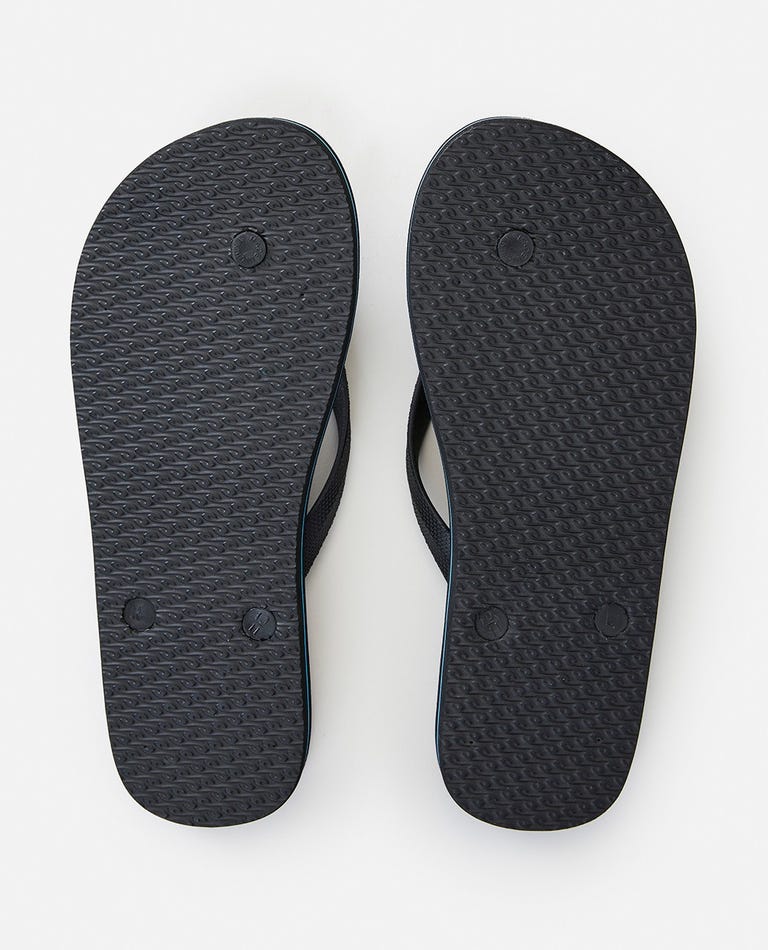 Rip Curl Icons Thongs Black Black Blue